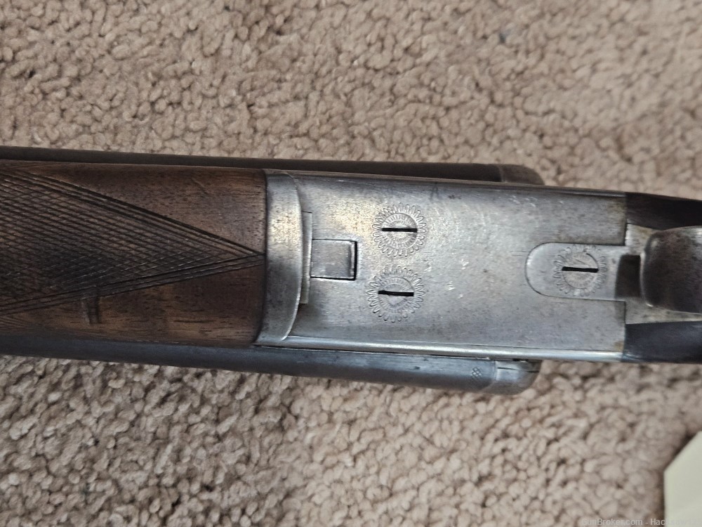 12ga Side By Side SXS shotgun Belgian made Double Trigger with extractors -img-23