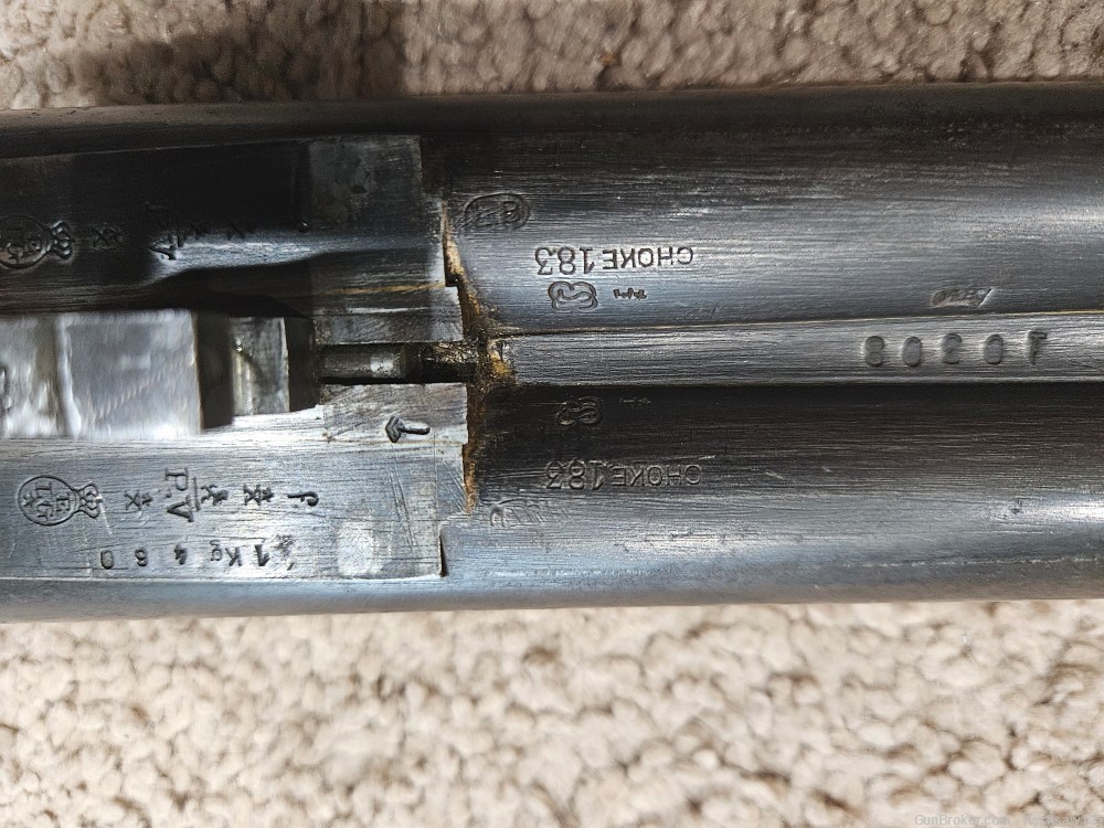 12ga Side By Side SXS shotgun Belgian made Double Trigger with extractors -img-22