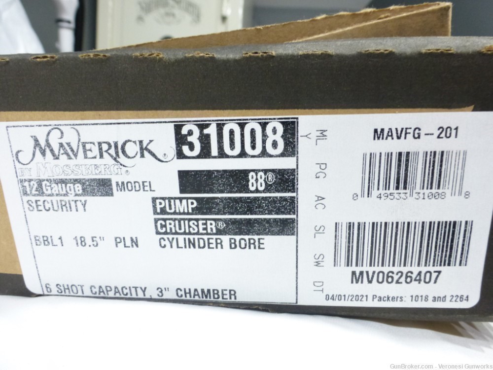 NIB Mossberg Maverick 88 12 ga Pump Cruiser Shotgun 18" 6rd 3" 31008 12ga-img-6