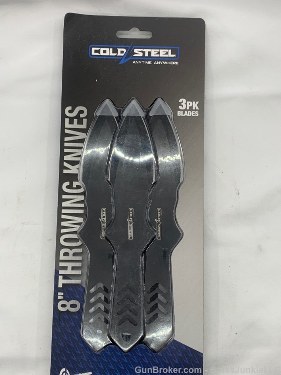 Cold Steel Throwing Knives 8" Dagger 420SS Black Blade  3 PACK-img-0