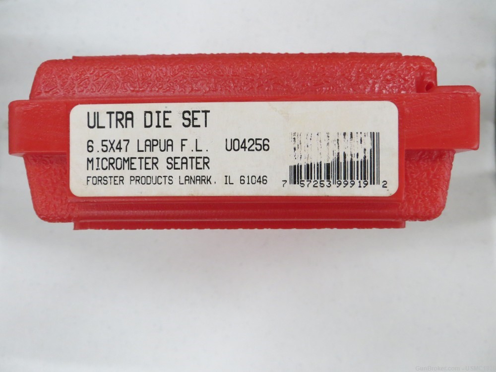 Forster Ultra Die Set w/Micrometer Seater, 6.5x47 Lapua-img-1
