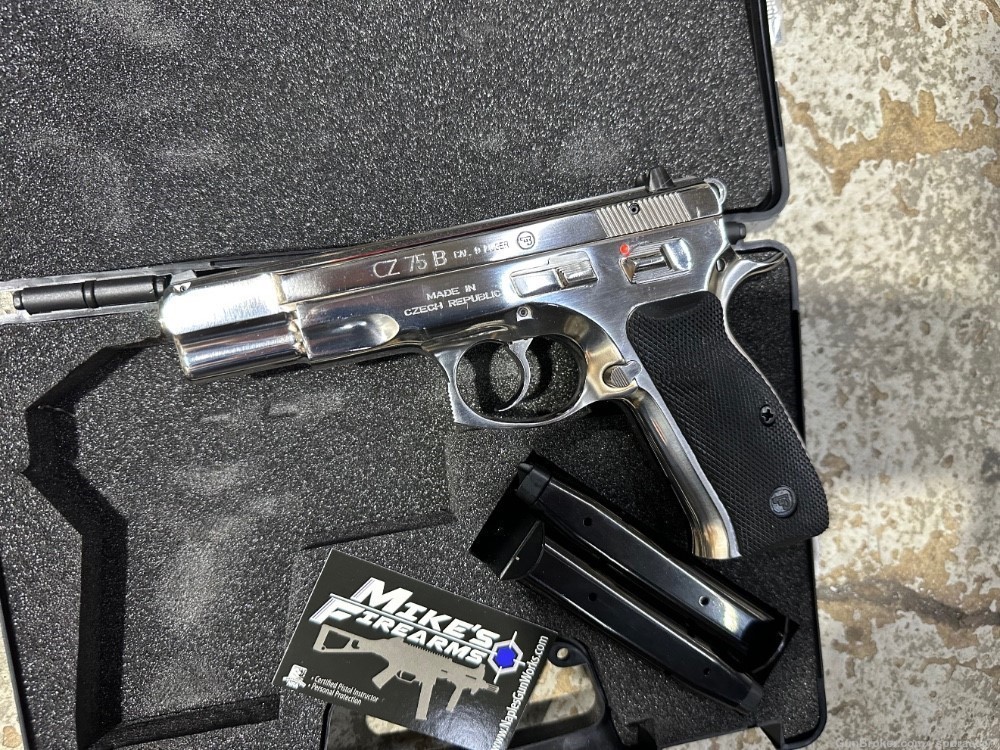 CZ 75 B High Polished Stainless Discontinued 2019 75B 9mm-img-0