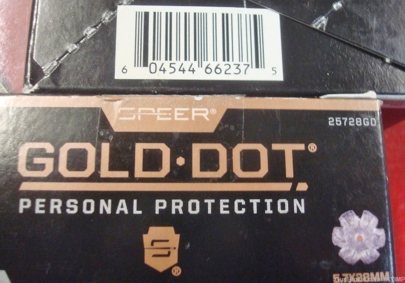 100 SPEER 5.7x28 Hollow Point 40 grain GDHP New Ammo 5.7 FN PS90 25728GD-img-2