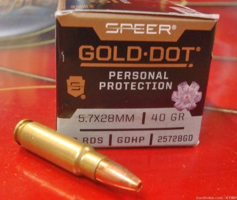 100 SPEER 5.7x28 Hollow Point 40 grain GDHP New Ammo 5.7 FN PS90 25728GD-img-4