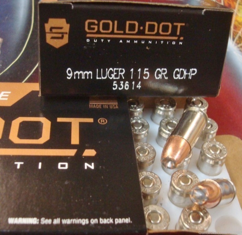 200 Speer 9mm Gold Dot 115 grain GDHP 9 mm ammunition 53614 new ammo-img-2