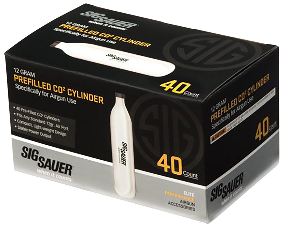 Sig Sauer Airguns CO2 Cartridges 12 Grams 40/Box-img-0