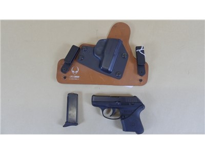 Ruger LCP 380ACP .380 6rd one Mag Alien Gear Holster Hogue Grip GS 