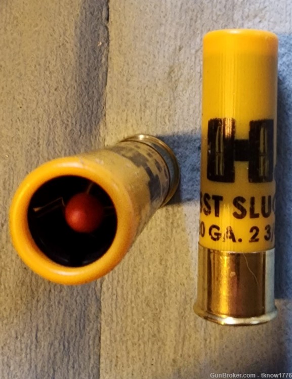 50 rounds Hornady 20 GA SST® Slug 250 gr SST® shotgun sabot slugs 2 3/4"-img-3