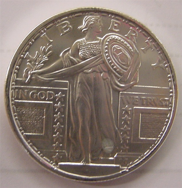 Standing Liberty 1 Troy oz Silver Coin-img-0