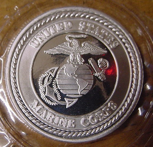 Marine Corps 1 Troy oz Silver Coin-img-0