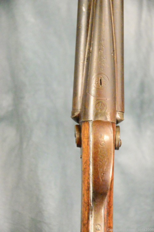Belgium Guild Gun SxS 12 ga. hammer gun-img-15