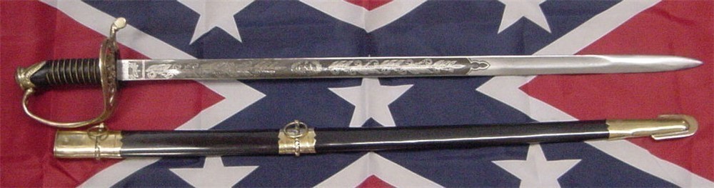 McElroy Civil War Sword With Etched Blade-img-0