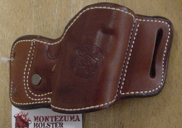 Montezuma Hip Side Belt Holster Glock Compact 23 Tan-img-0