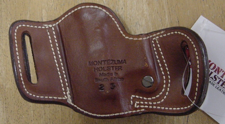 Montezuma Hip Side Belt Holster Glock Compact 23 Tan-img-1