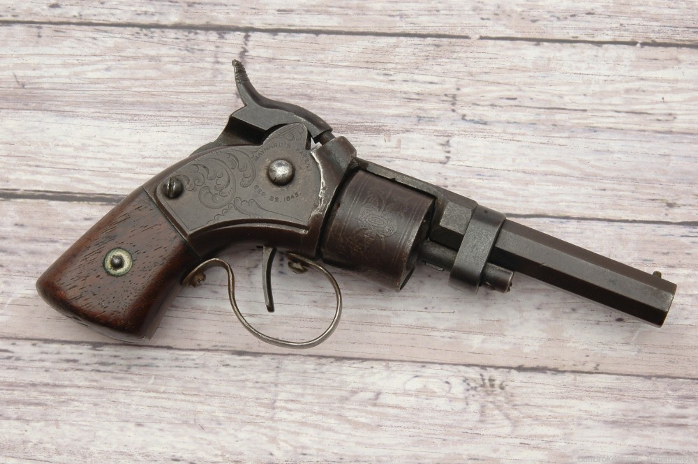 Rare! Massachusetts Arms Co. Maynard Tape Primed Pocket Revolver .28 Cal. -img-2