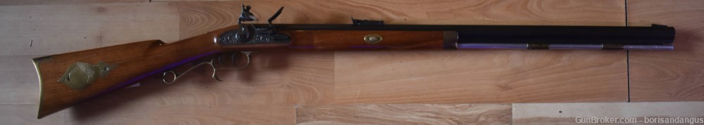 Thompson Center .50 Flintlock Black Powder single shot rifle 28" Octagon-img-0