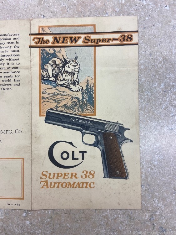 Colt Super .38 Flyer Vintage Original Pre-War-img-7