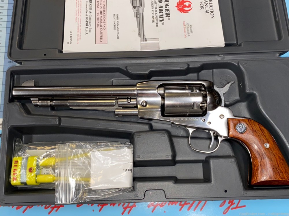 $1 Start Ruger Old Army Stainless 45 cal.  Perfect Condition!! -img-0