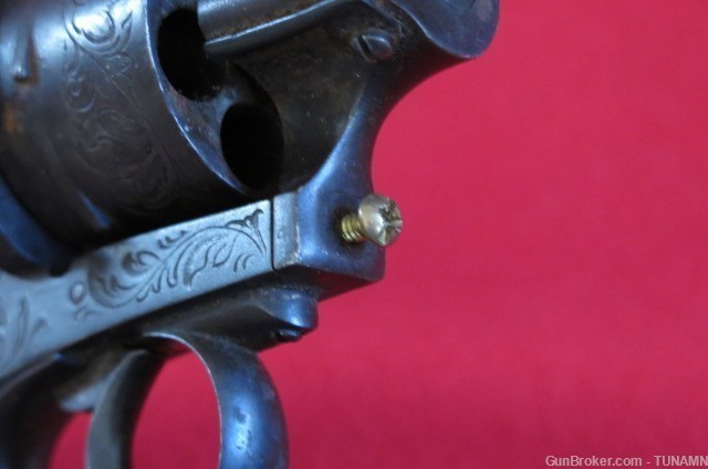 Belgian Lefaucheux 11mm Pinfire Double Action Revolver Antique Look -img-7