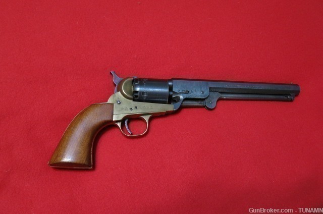 Fusav di Bini & Baronio 1851 Navy Percussion Revolver.36 Cal 7 1/2"Barrel  -img-2