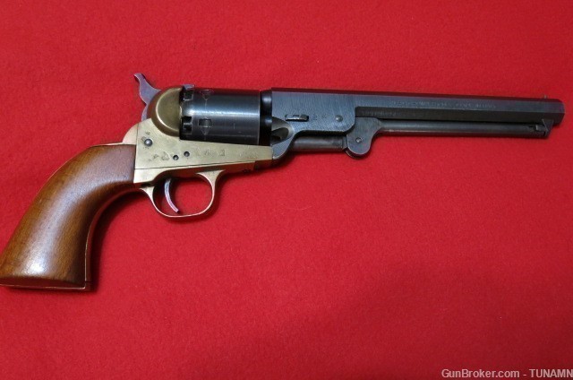 Fusav di Bini & Baronio 1851 Navy Percussion Revolver.36 Cal 7 1/2"Barrel  -img-1