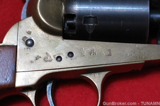 Fusav di Bini & Baronio 1851 Navy Percussion Revolver.36 Cal 7 1/2"Barrel  -img-11
