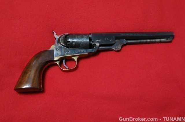 Spesco 1851 Navy Percussion Revolver 36 Cal 7 3/8"Barrel 95% Nice    -img-13