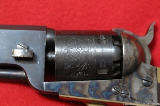 Spesco 1851 Navy Percussion Revolver 36 Cal 7 3/8"Barrel 95% Nice    -img-3