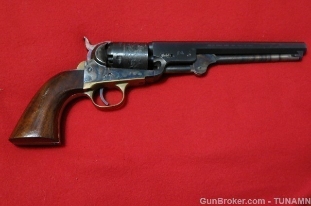 Spesco 1851 Navy Percussion Revolver 36 Cal 7 3/8"Barrel 95% Nice    -img-7