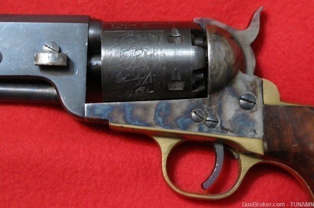 Spesco 1851 Navy Percussion Revolver 36 Cal 7 3/8"Barrel 95% Nice    -img-2
