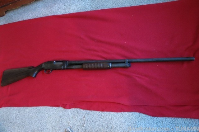 Winchester 12 Ga Model 12 Slide Action Shotgun 30"Barrel Please Read C&R OK-img-24