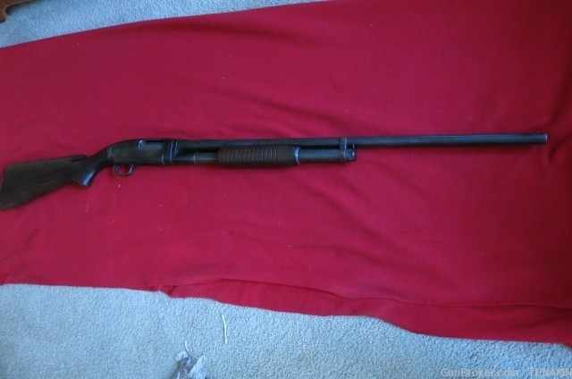 Winchester 12 Ga Model 12 Slide Action Shotgun 30"Barrel Please Read C&R OK-img-0