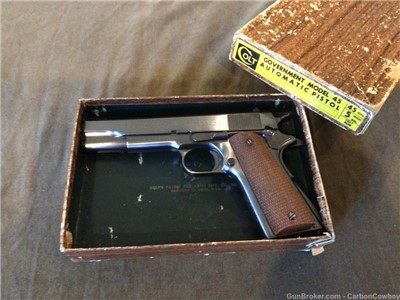 Colt Government Model 45ACP Commercial MFG 1934 