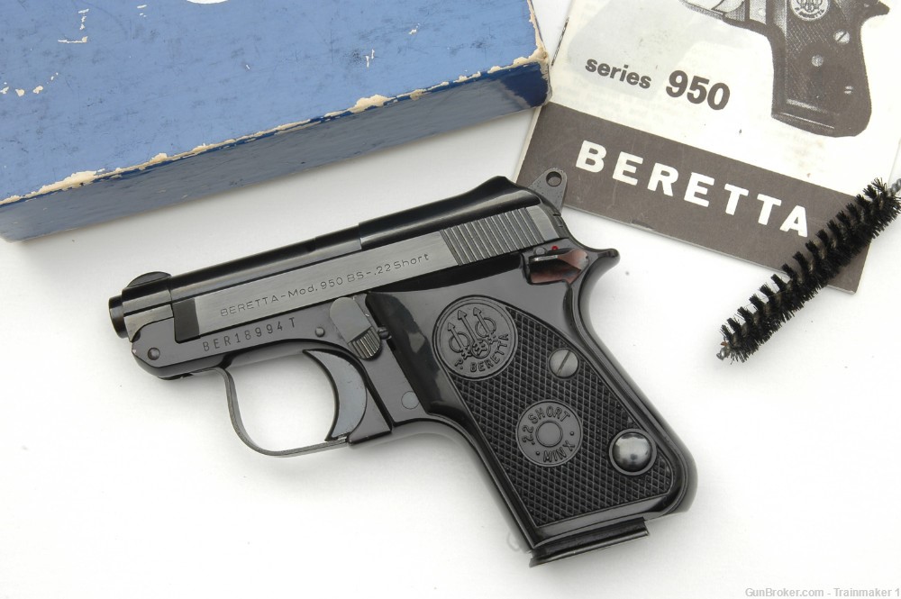 Beretta Model 950BS Minx .22 Short LNIB Circa 1980's mfg Tip-Up Brl. NO RES-img-0