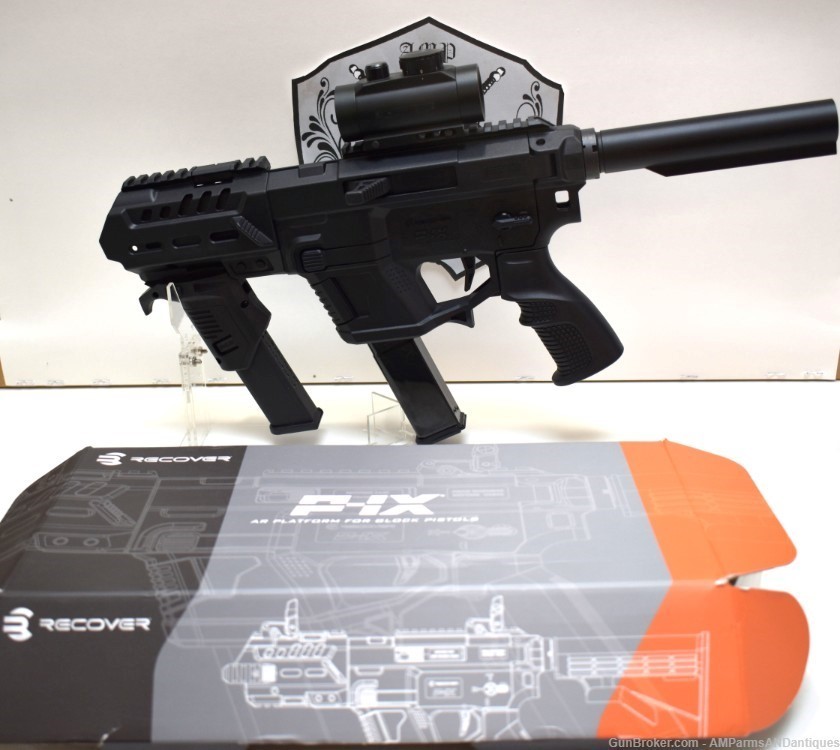 Sniper Gray Glock G17 9mm in Recover PI-X AR Platform w 32&17 rd mags      -img-4