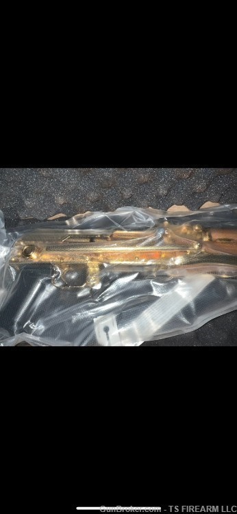Century Arms Underfolder 7.62X39mm Seattle Engraved 24K Gold Plated-img-6