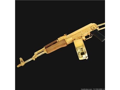 Century Arms Underfolder 7.62X39mm Seattle Engraved 24K Gold Plated