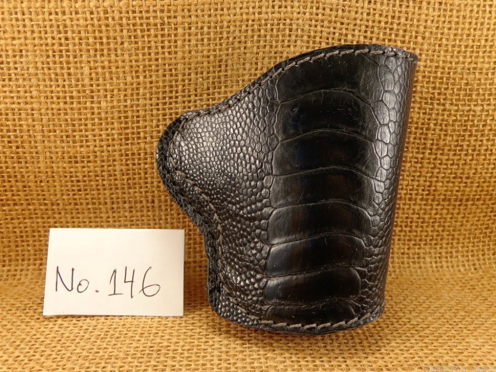 1911 Holster Exotic Ostrich Leg Leather-img-0