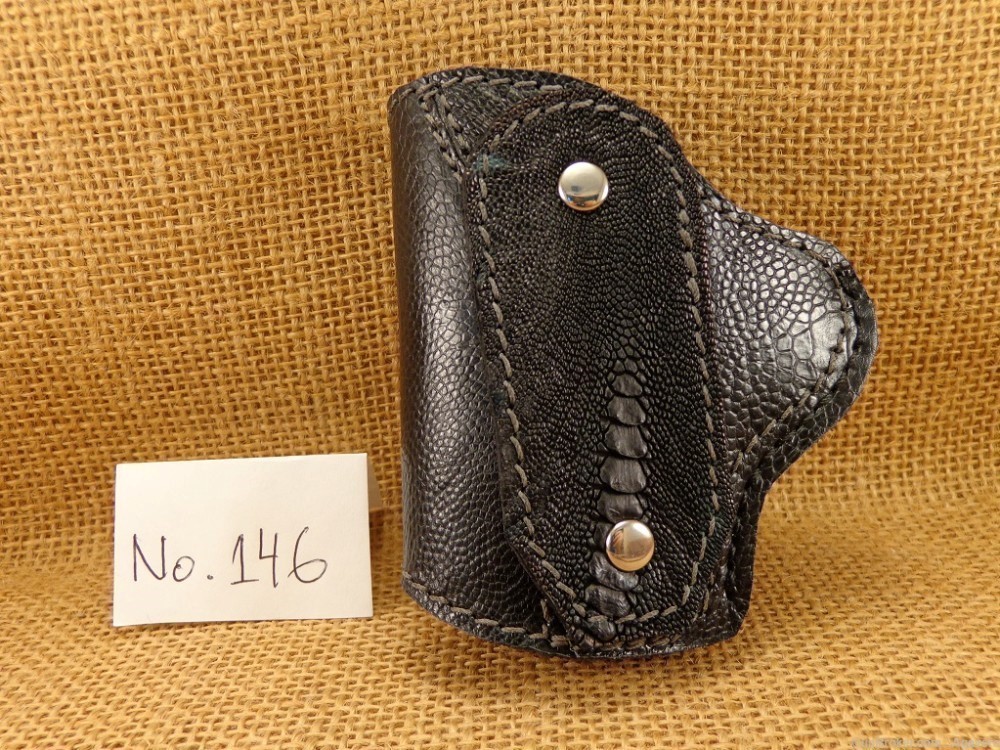 1911 Holster Exotic Ostrich Leg Leather-img-1