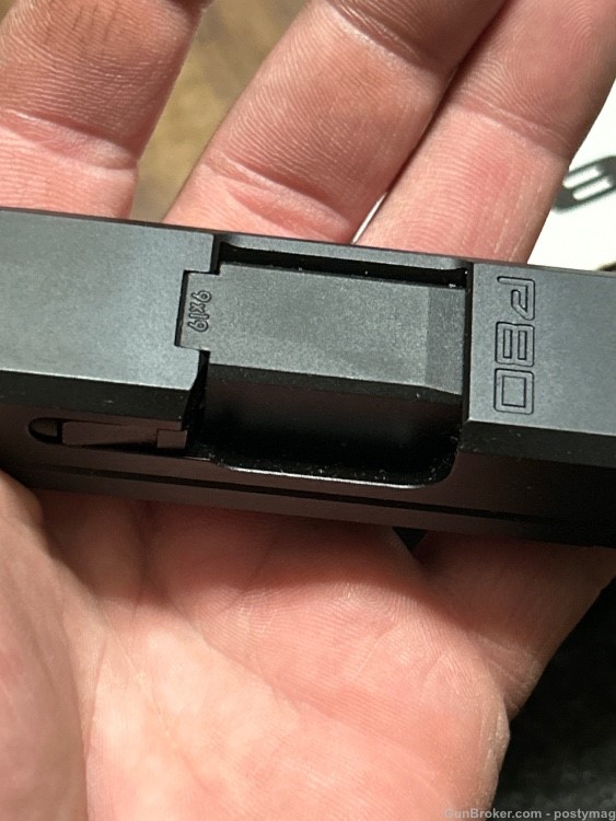 glock 19 polymer 80% PF940c complete kit black slide cobalt frame *NO FFL*-img-6