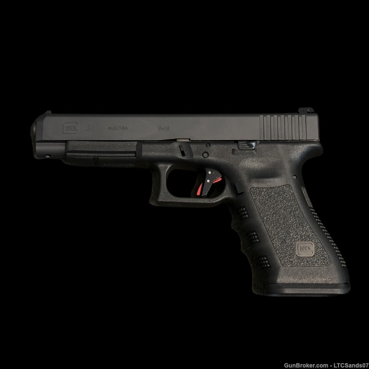 Glock 34 Gen 3 (9mm long slide) with Timney Alpha Trigger Upgrade-img-1