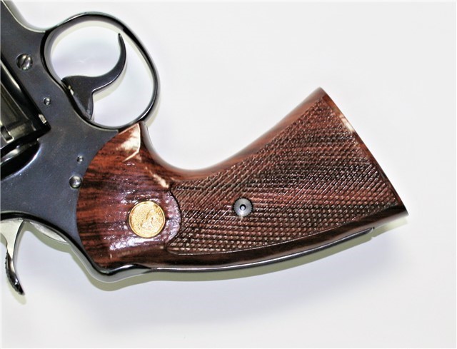 Colt Python 2nd Gen Rosewood Grips, Smiley Pattern-img-1