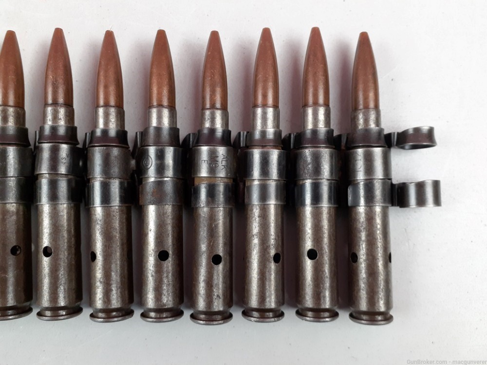 Frankford Arsenal Belt Of 23 Linked 50BMG 50 BMG Dummy Rounds WW2-img-3