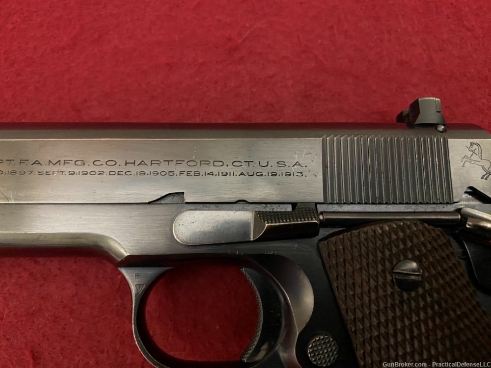 Excellent Colt Pre War Commercial ACE .22LR 1911 made in 1939-img-39