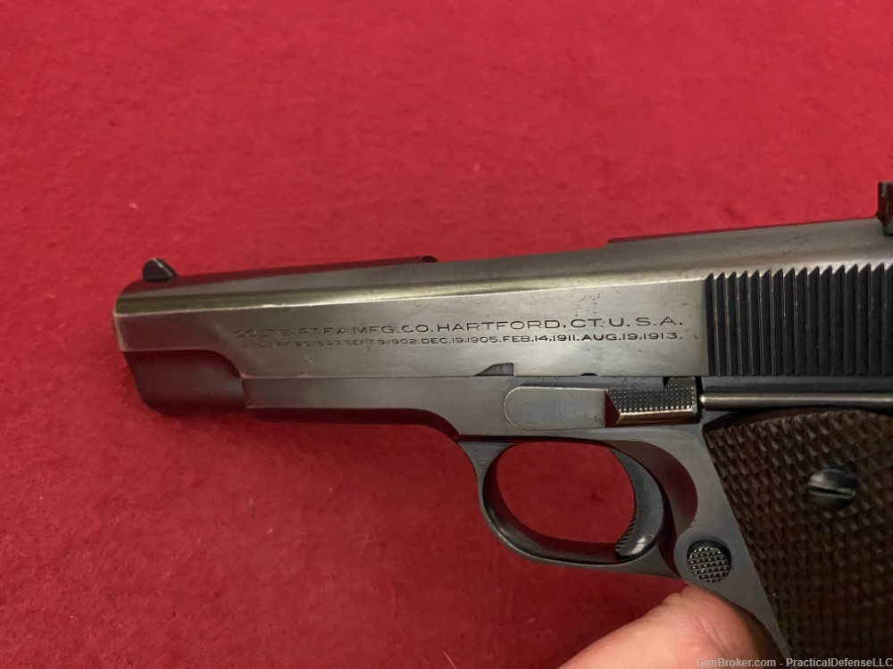 Excellent Colt Pre War Commercial ACE .22LR 1911 made in 1939-img-45