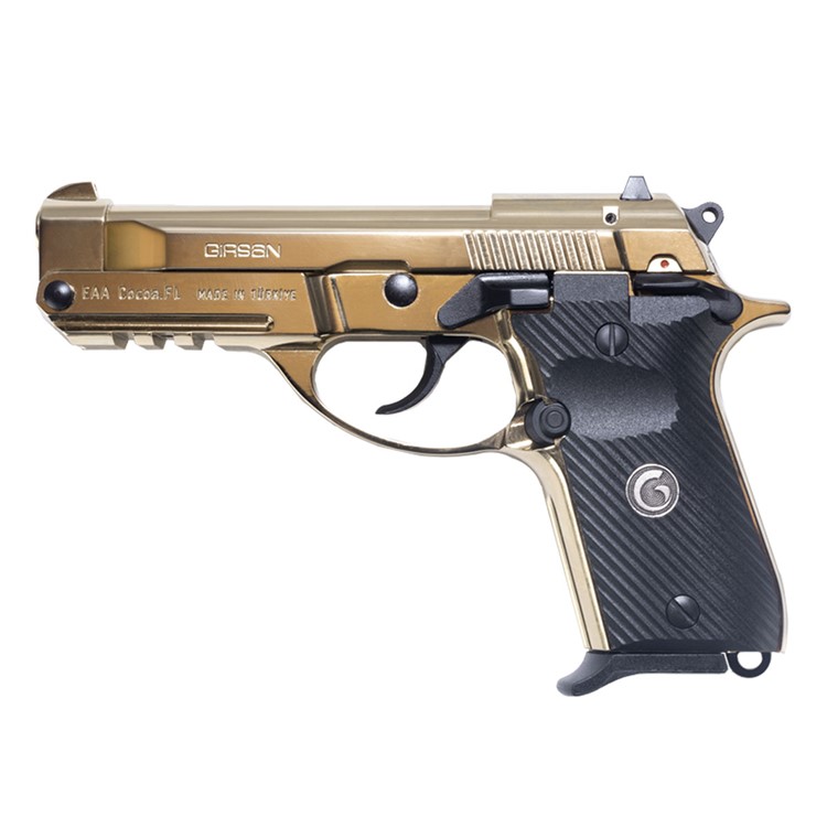 EAA Girsan MC 14T Tip-Up 380 ACP 4.5in 13rd Gold Plated Pistol (390870)-img-3