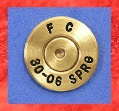 Federal  FC 30-06 SPRG Brass Cartridge Hat Pin  Tie Tac  Ammo Bullet-img-0