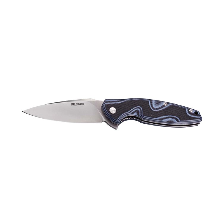 RUIKE Fang P105 Folding G10 Pale Blue and Black Knife (P105-K)-img-1