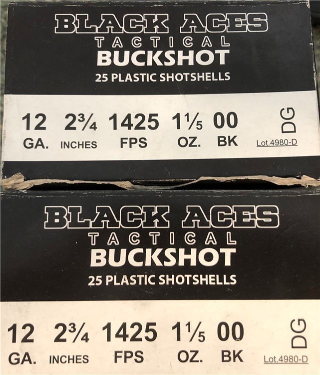 200 ROUNDS Black Aces 12 Gauge 00 Buckshot and rifled Slugs Package Deal-img-2