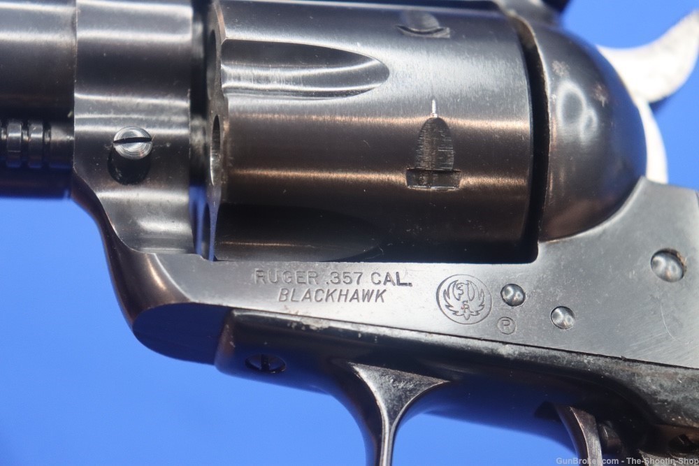 Ruger Model Blackhawk Revolver Early Flat Top 1957 MFG Single Action 357MAG-img-21